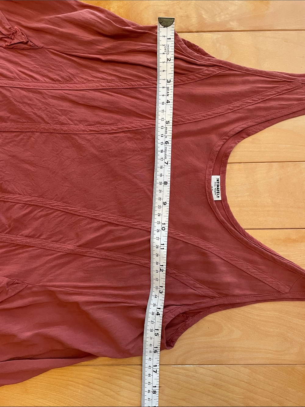 S Free People. Romantic Rust Ruffled Tank - Picture 4 of 6